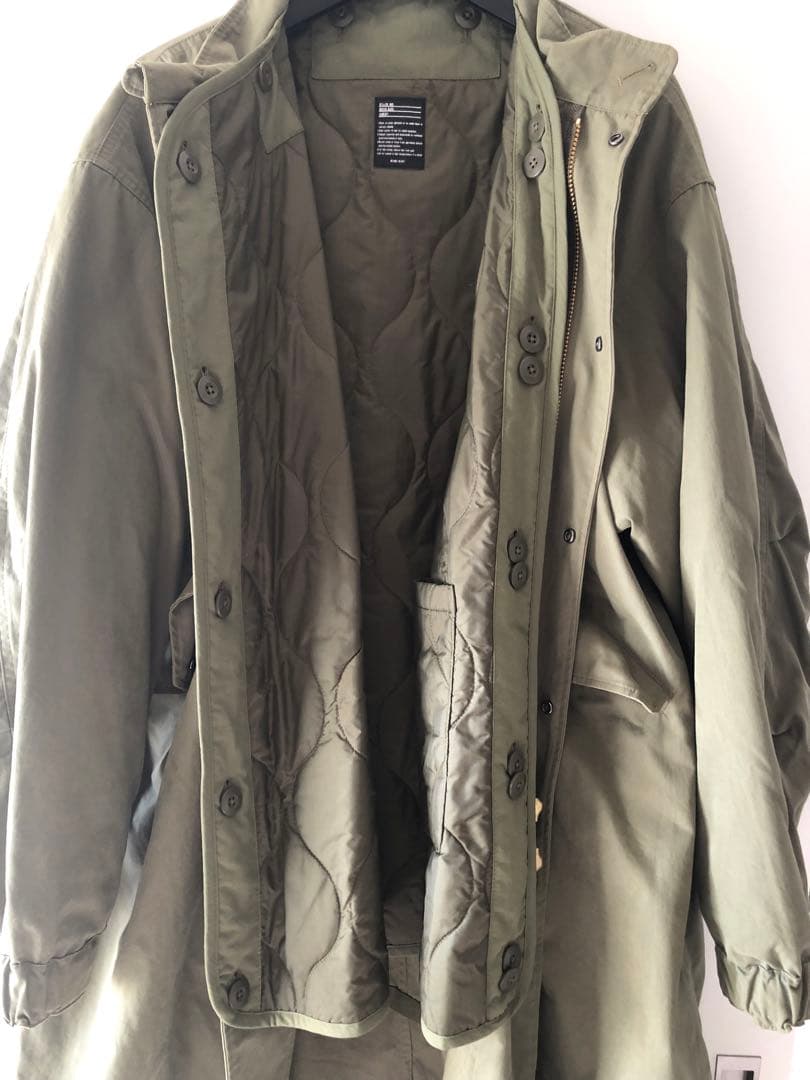 beams heart オリーブ モッズコート ロング丈