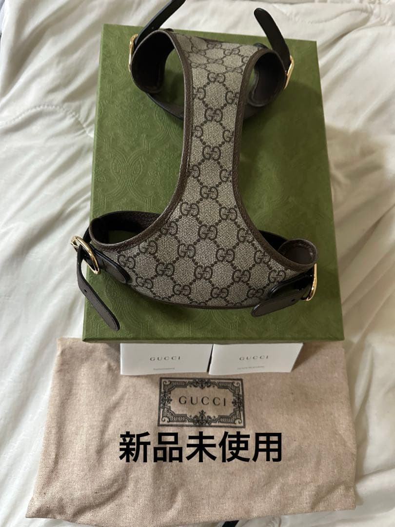 GUCCI ハーネス　新品未使用　GGパターン