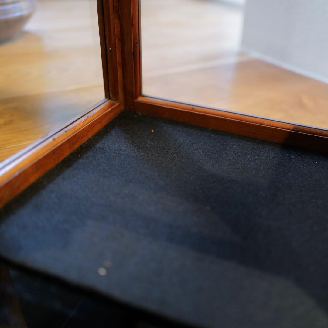 30s〜アンティークガラスショーケース 飾り棚 アメリカ製 2段式