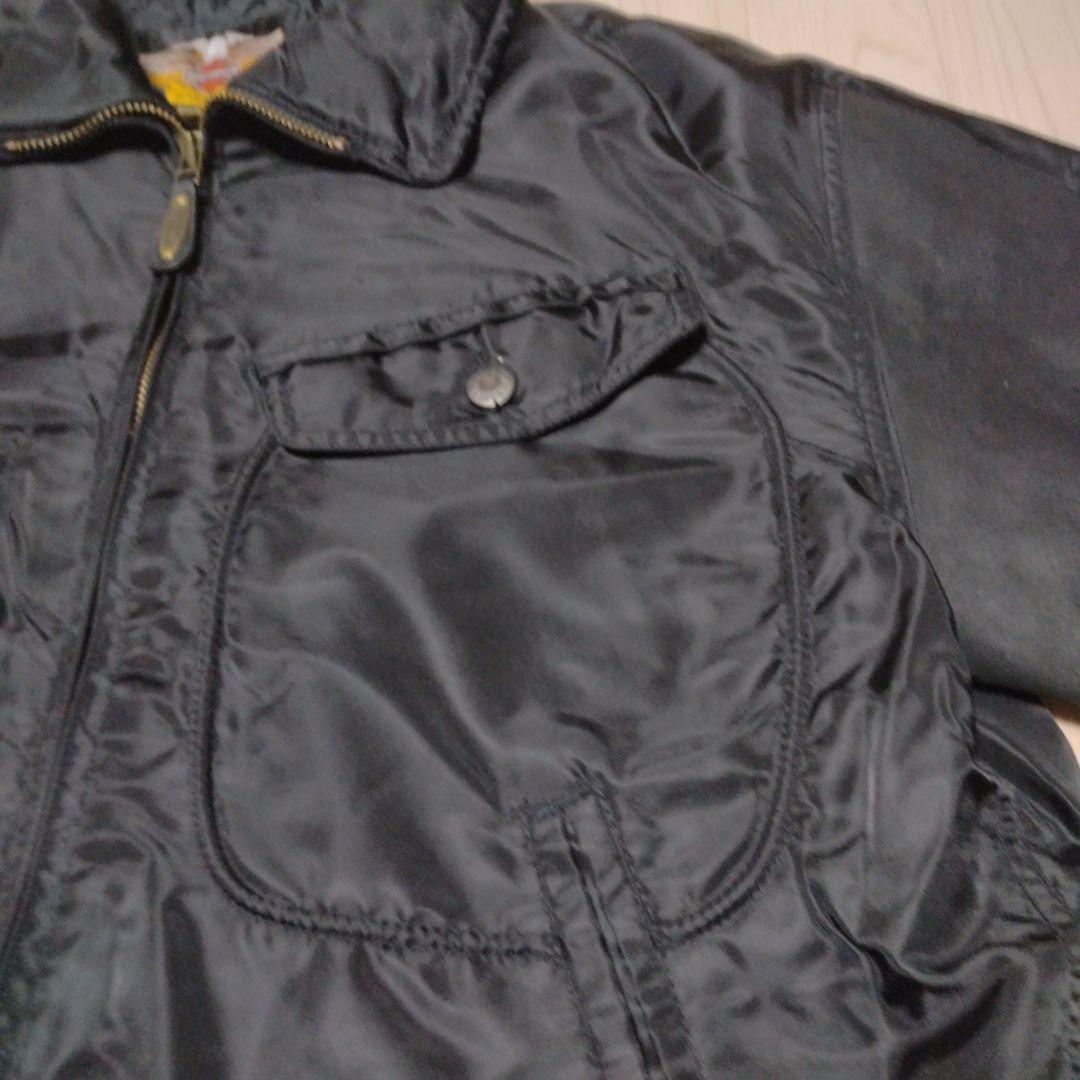 【専用】HARLEY-DAVIDSON ジャケット ブラック 牛革スリーブ（袖）