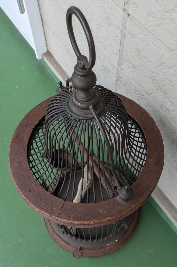 あ*ろ様 最終値下げ！アンティーク 鳥かご 籠 カゴ 鳥小屋 バードケージ 中古