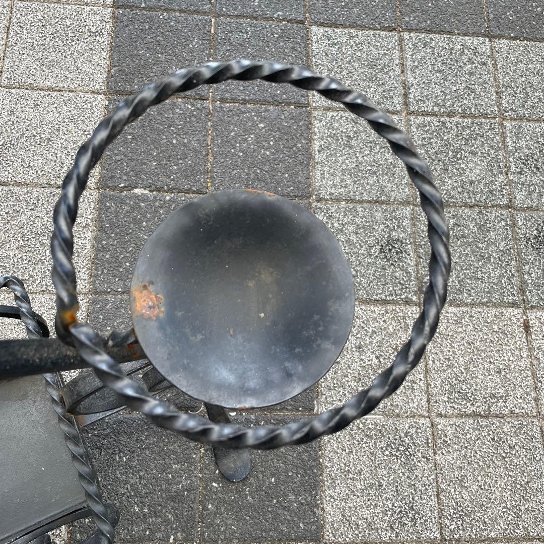 大型　アンティーク　アイアン　ブラックメタル　プランターラック