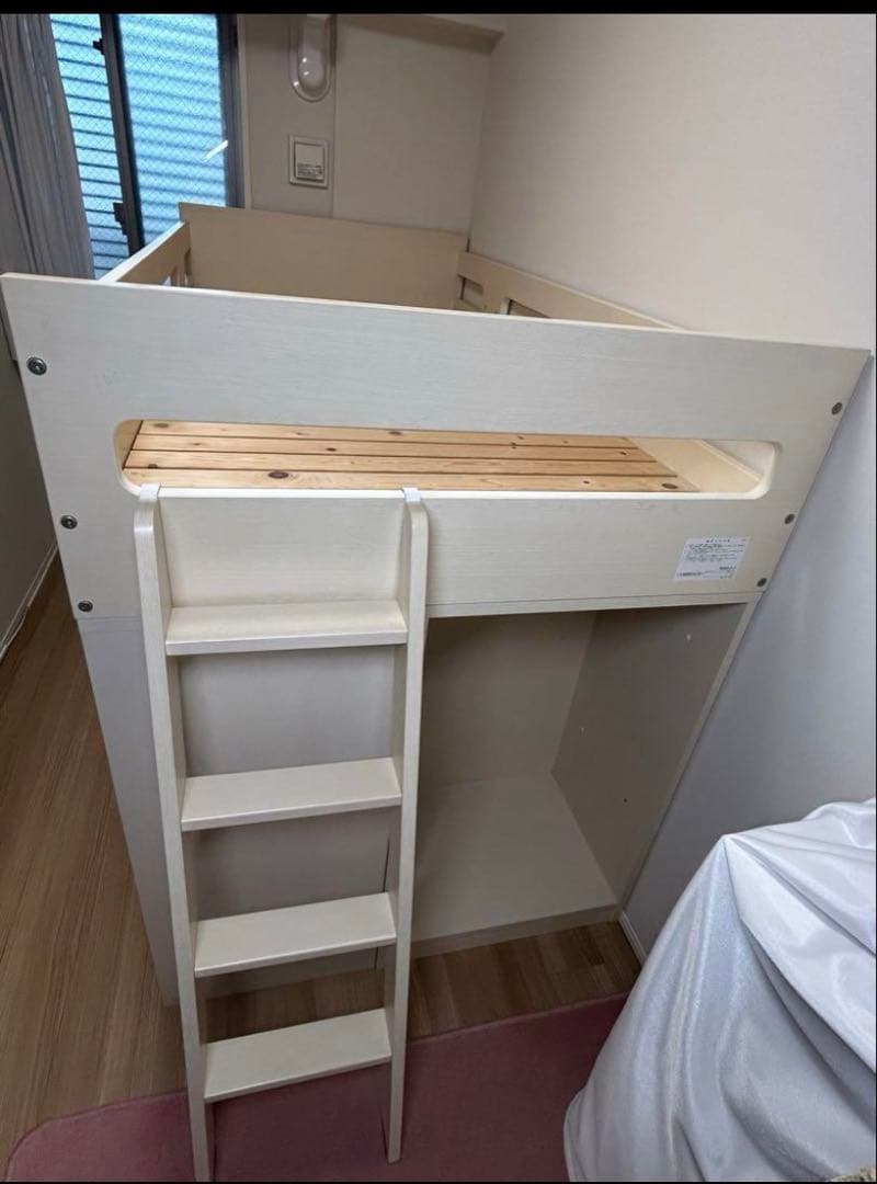 イトーキ　木製ロフトベッド シングルサイズ 収納付き　引き取り限定
