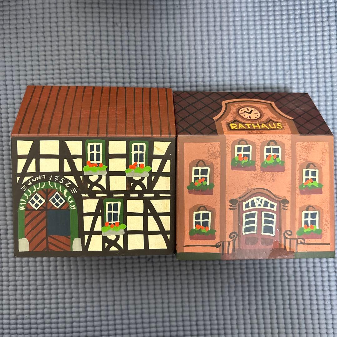 値下　半額以下ドイツ街並み手書オルゴールコレクション12個セット限定100セット