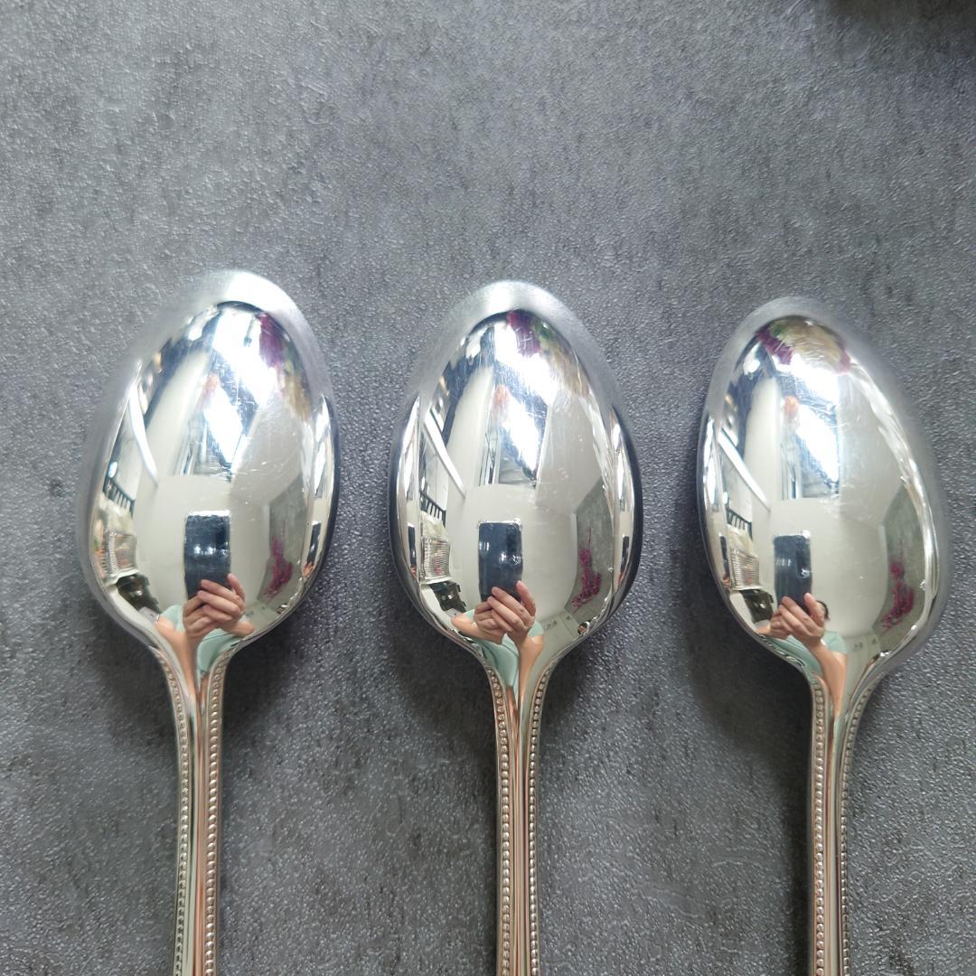 美品 クリストフル パール ケーキフォーク コーヒースプーン 6点