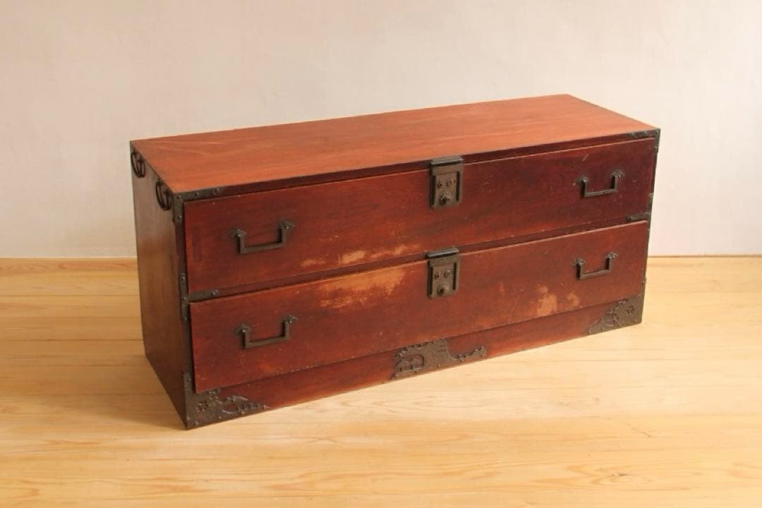 棚　2段　木製　収納棚　古道具　古家具　ビンテージ　アンティーク　レトロ