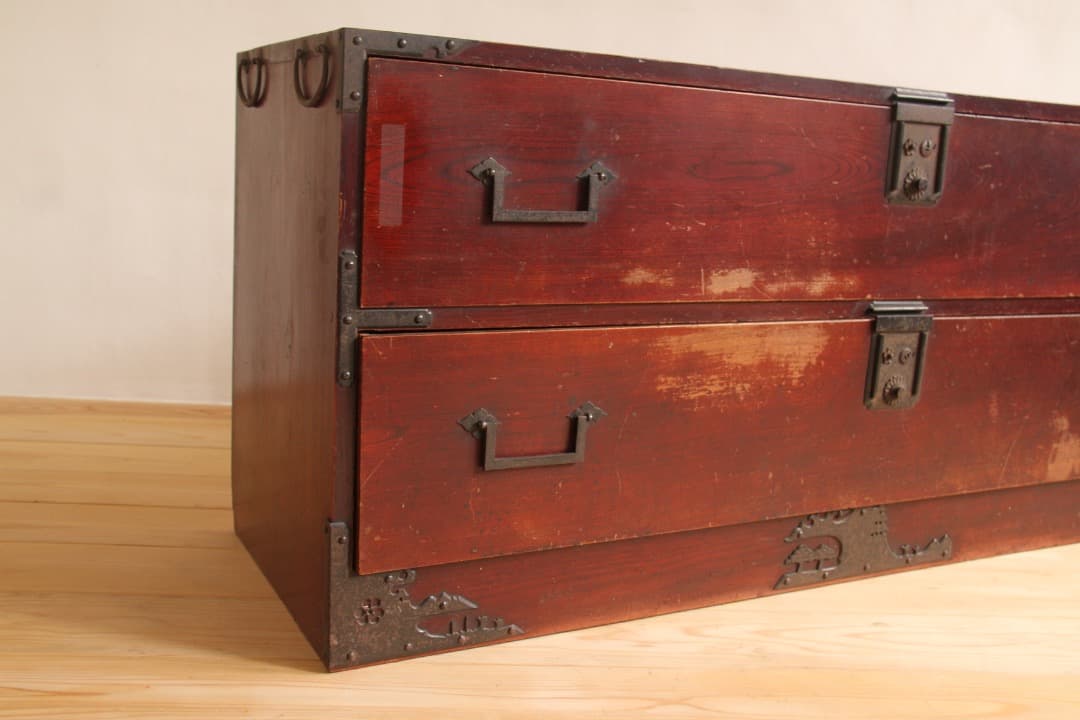 棚　2段　木製　収納棚　古道具　古家具　ビンテージ　アンティーク　レトロ