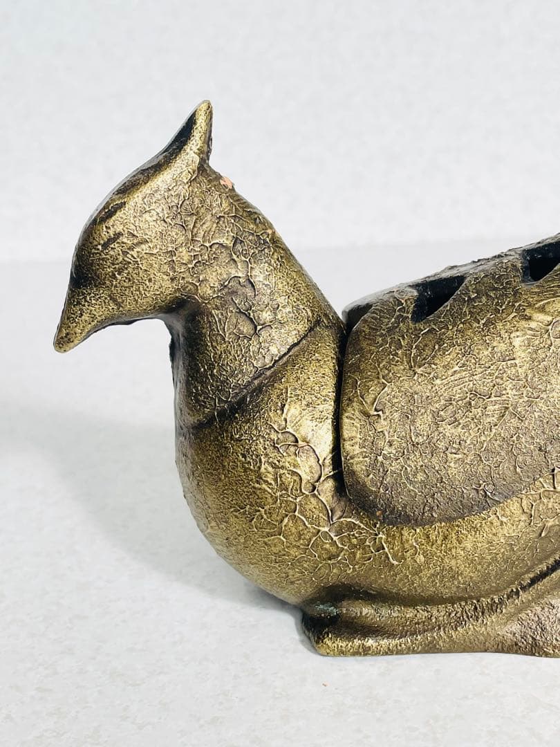 日本工芸会正会員 菊地熊治 作 山形県産 雉（きじ）香炉 共箱・略歴紙付 未使用