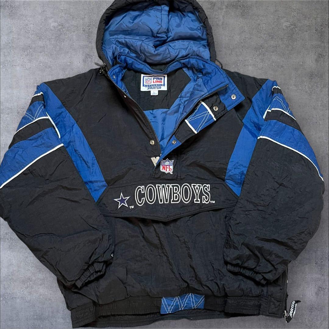 90s STARTER NFL カウボーイズ 中綿 アノラックパーカー