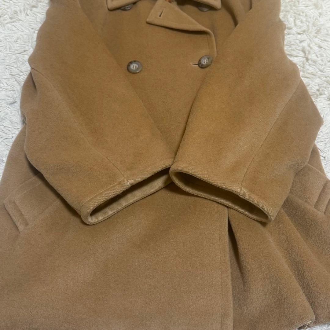最高級白タグ/ラナウール✨マックスマーラ コート キャメル 40 ダブルブレスト