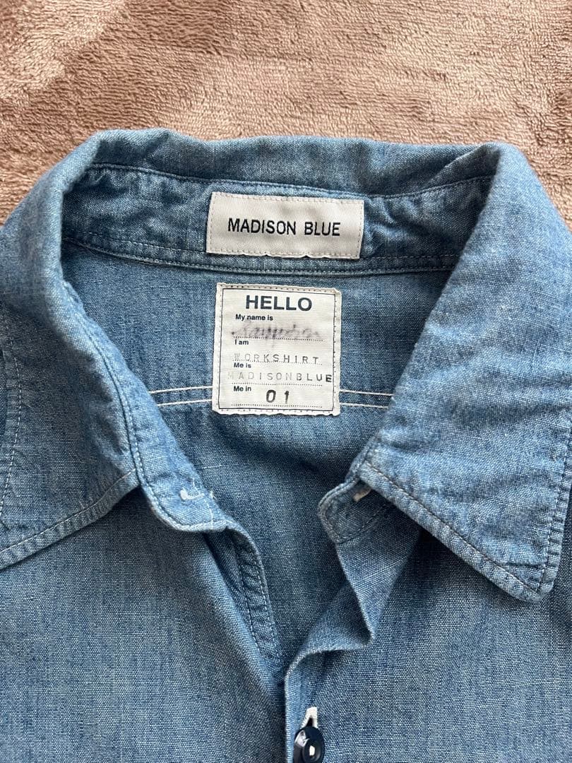 マディソンブルー　ハンプトン シャンブレー シャツ デニムシャツ