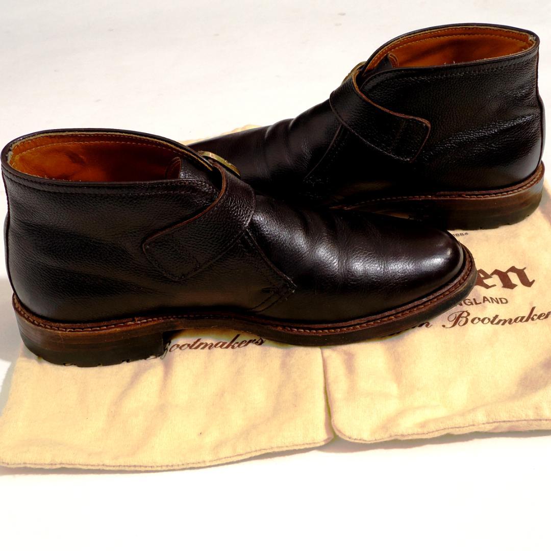 美品 オールデン レジーナグレインレザー ジョージブーツ alden 9D