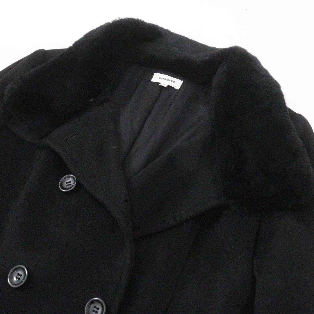 【むーみん。】ensuite Pコート カシミヤ100% ラビット