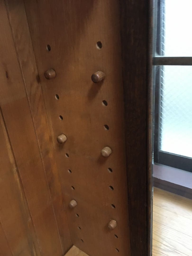 英国アンティーク　ビューロー　キャビネット/本棚/ガラス食器棚/飾り棚/店舗什器