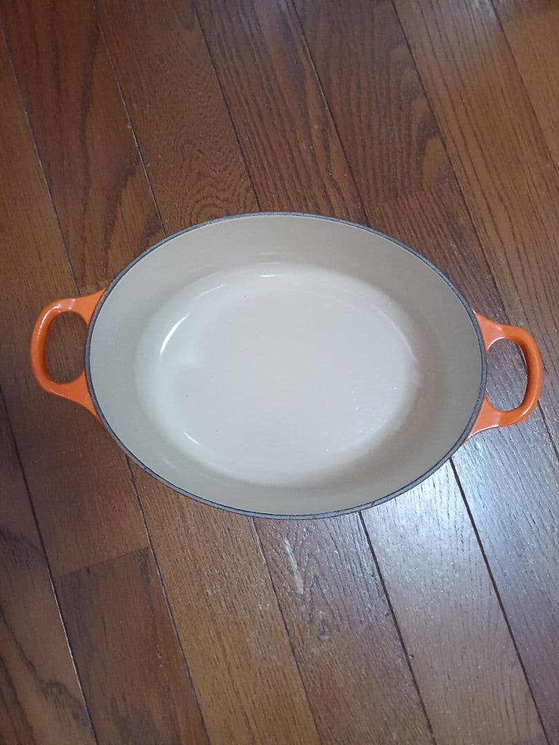 ル・クルーゼ ココット オーバル 23cm オレンジ 2.6L
