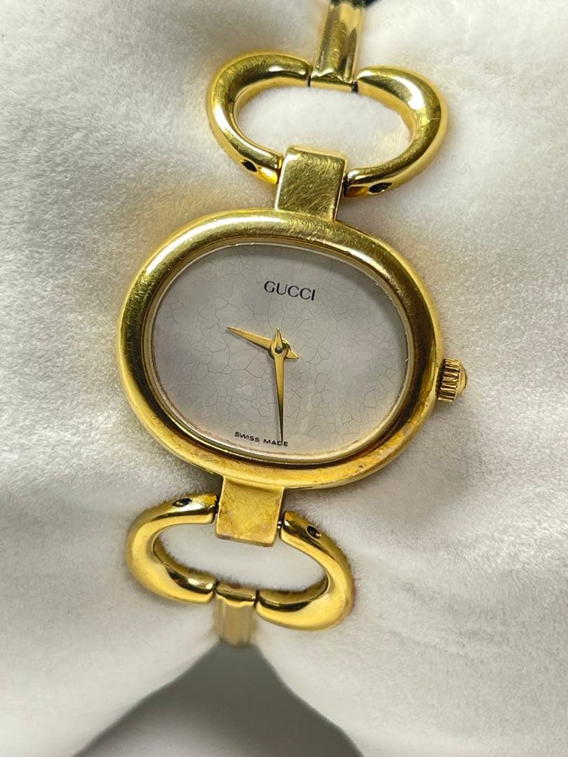 GUCCIグッチ 腕時計 ホワイトシェル 文字盤レディース 1600