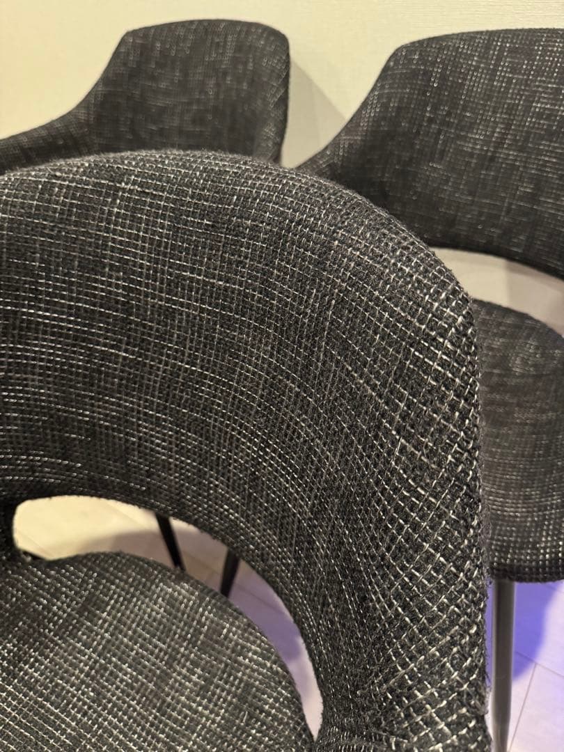 黒いファブリックチェア　※専用ページ