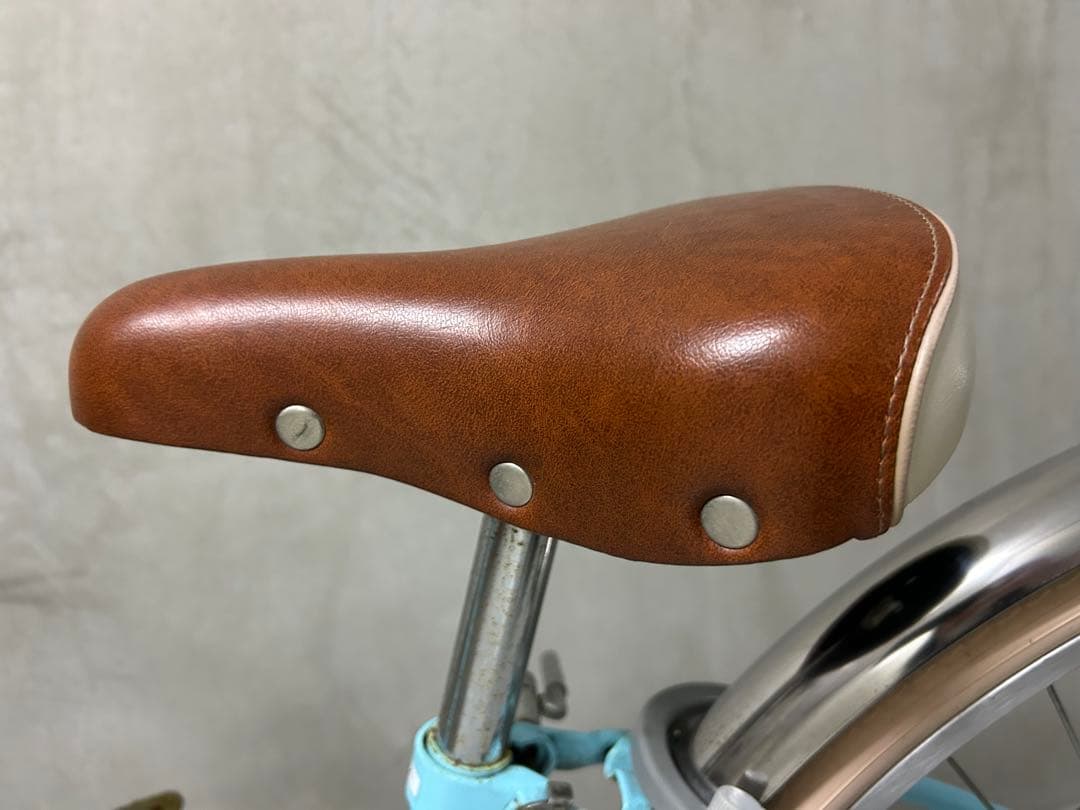 子供用自転車 水色 cafe croissant 24 札幌市　引き渡し