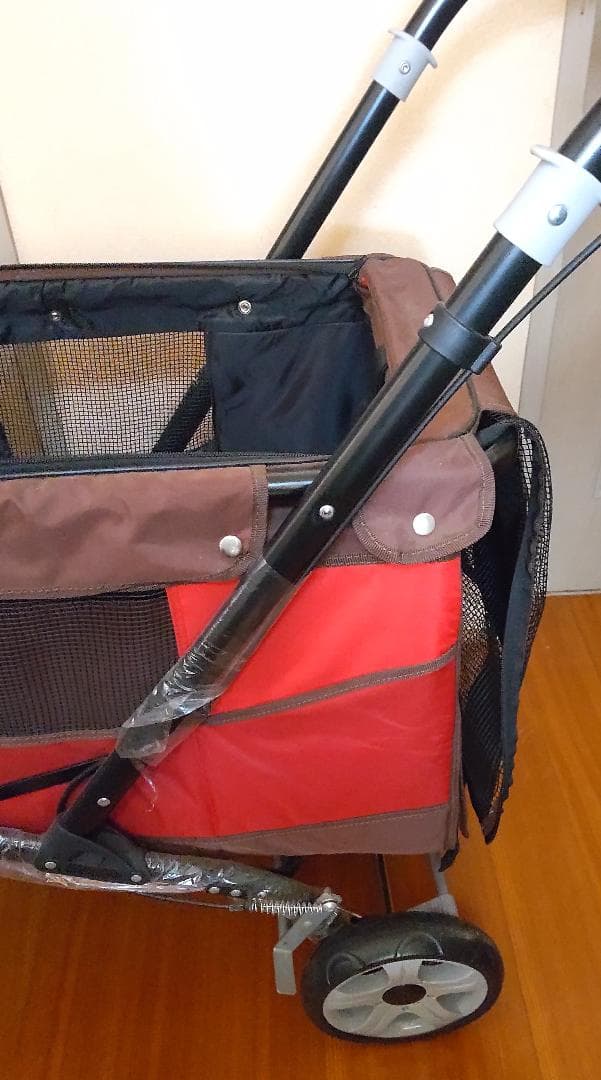 未使用 ボンビ プログレ レッド ペットバギー 耐荷重30kg