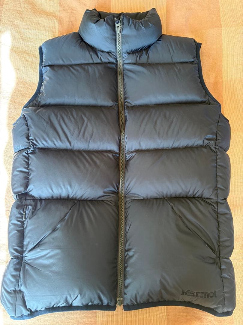 Marmot×BEAMS ダウンベスト M ネイビー マーモットビームス