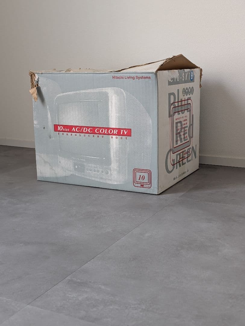 90's y2kデザイン HITACHI スケルトン TV ヴィンテージ