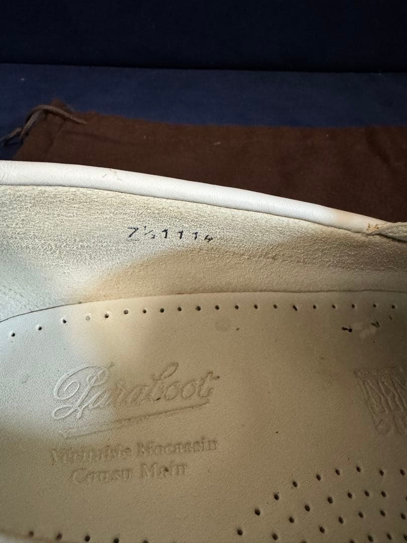 PARABOOT パラーブーツ BARTH デッキシューズ　ホワイト