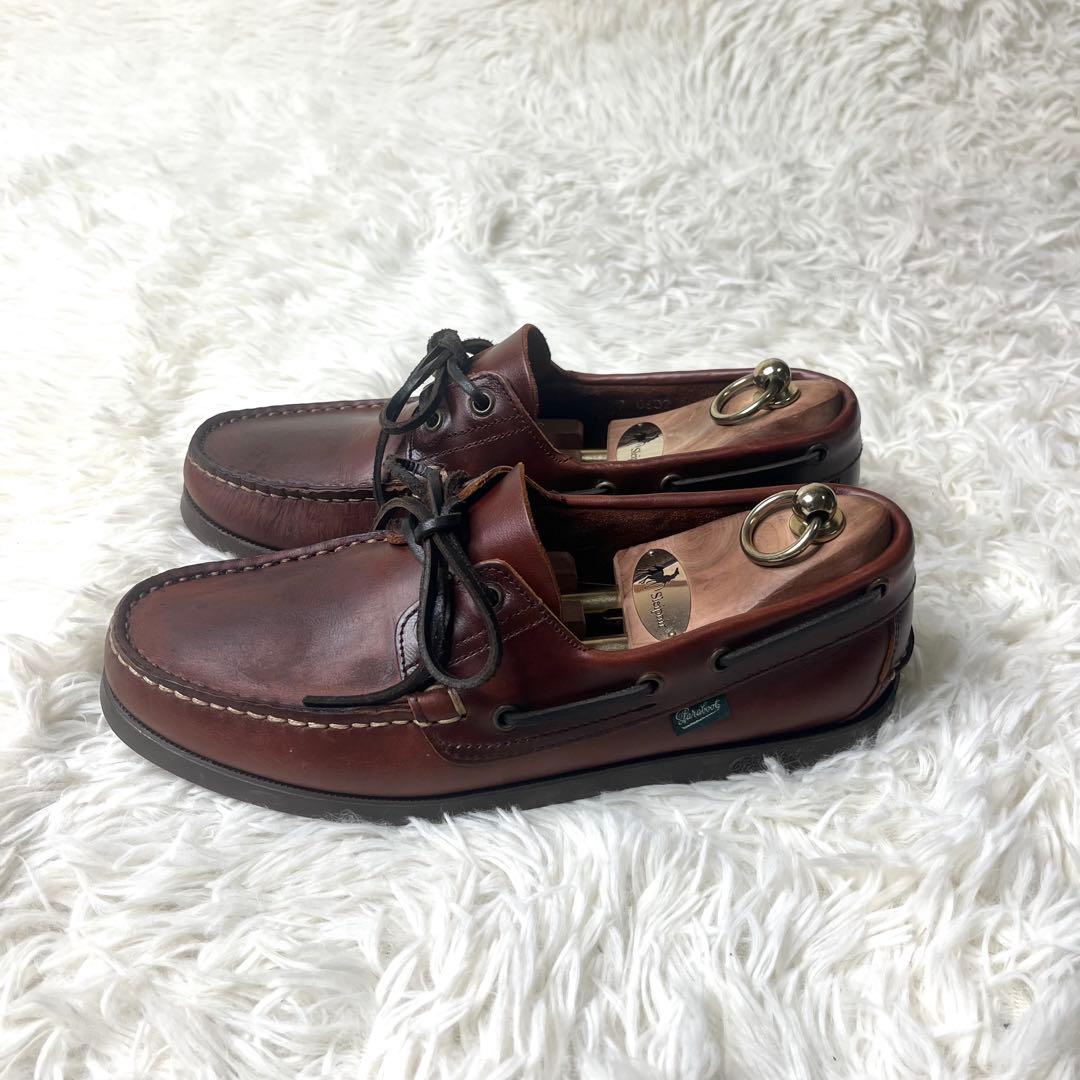 【美品】 パラブーツ デッキシューズ BARTH MARRON 26.0cm