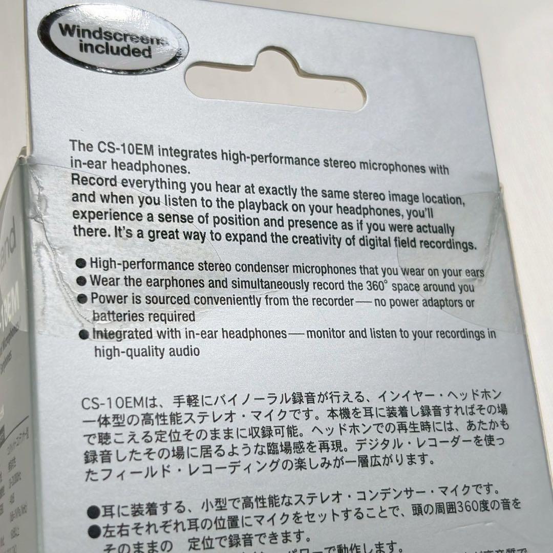 Roland ローランド バイノーラル マイクロホン イヤホン CS-10EM