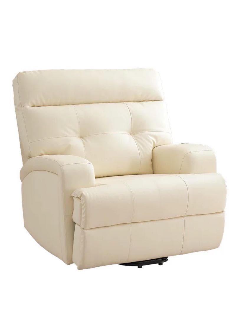 リクライニングチェア ベージュ 合成皮革