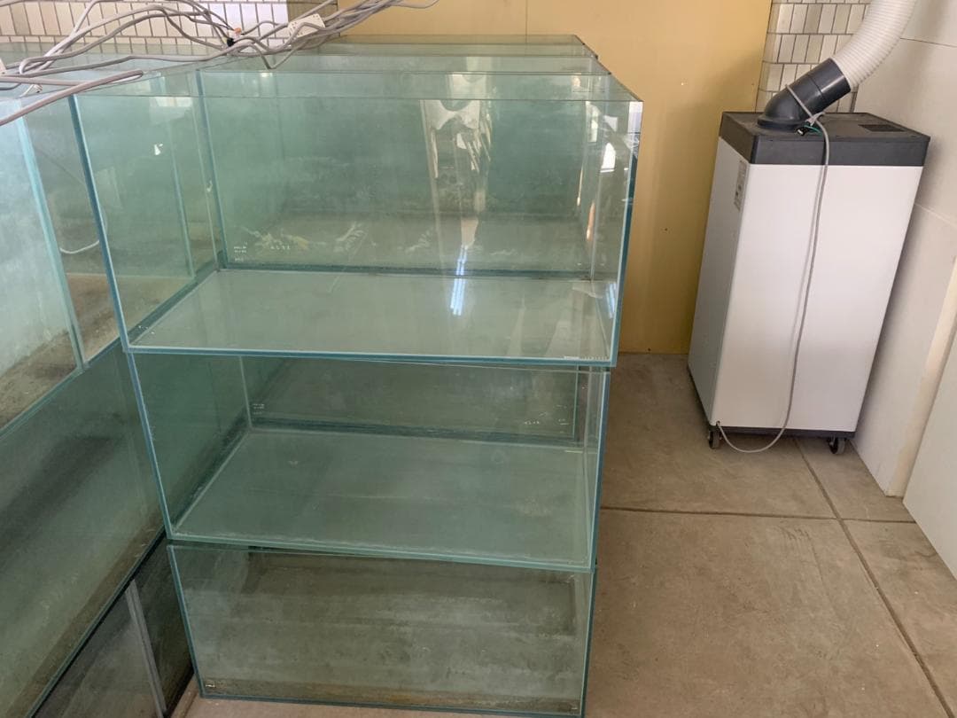 ガラス水槽 使用済品 中古 汚れあり 引き取り限定(埼玉)