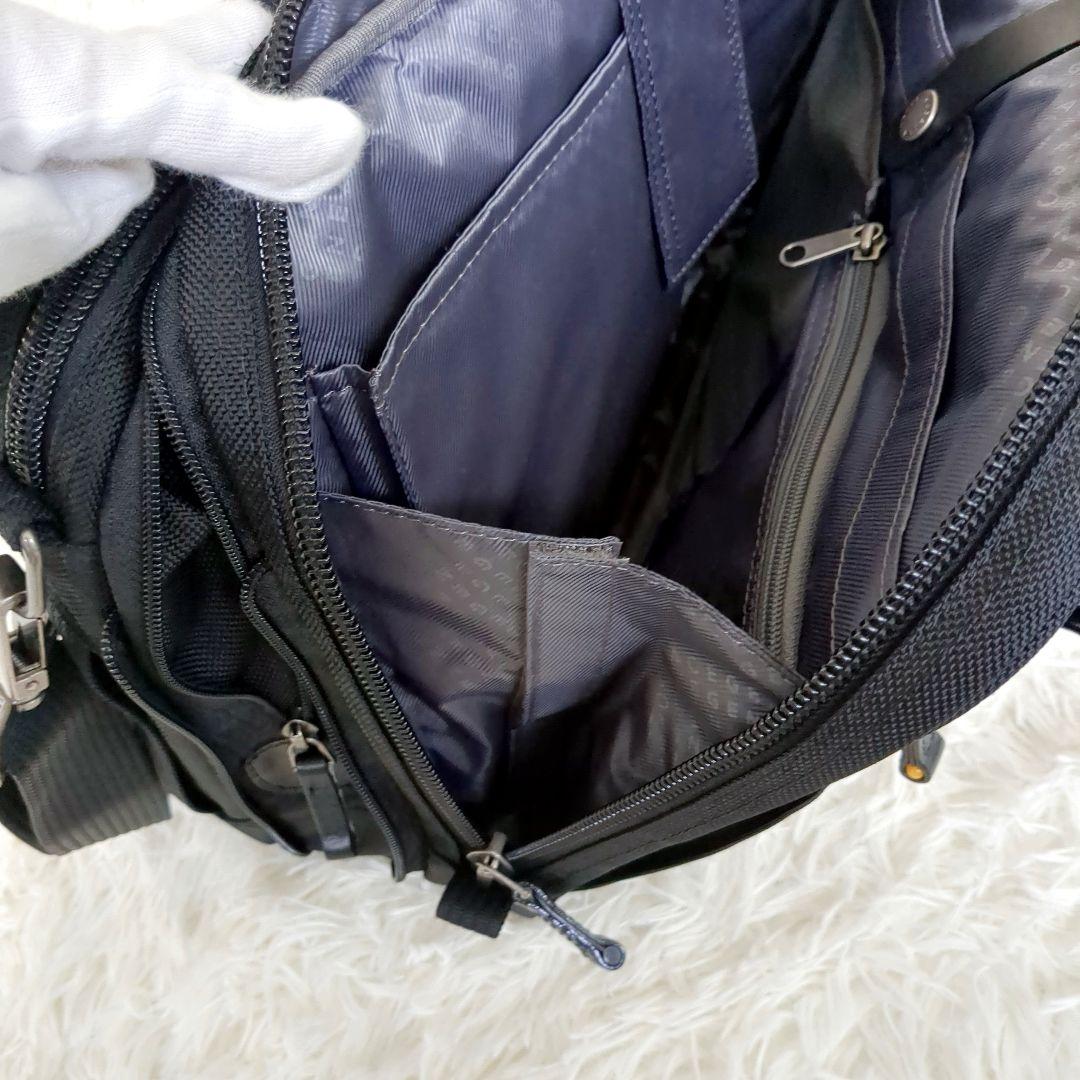 未使用級✨️エースジーン　ビジネスバッグ　ショルダー　3way　ブラック　拡張