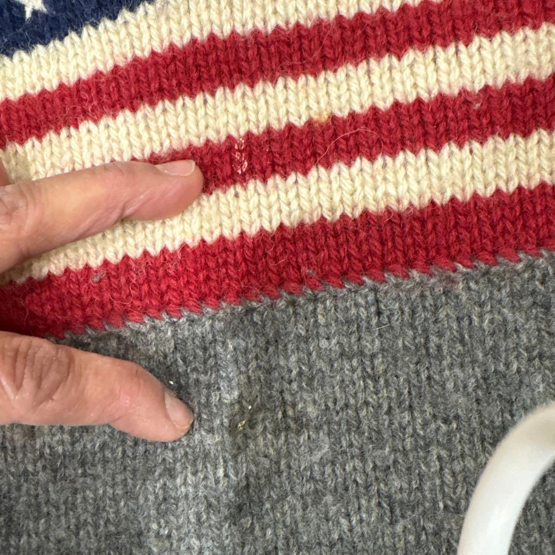 Polo by Ralph Lauren グレー ラムウール セーター L