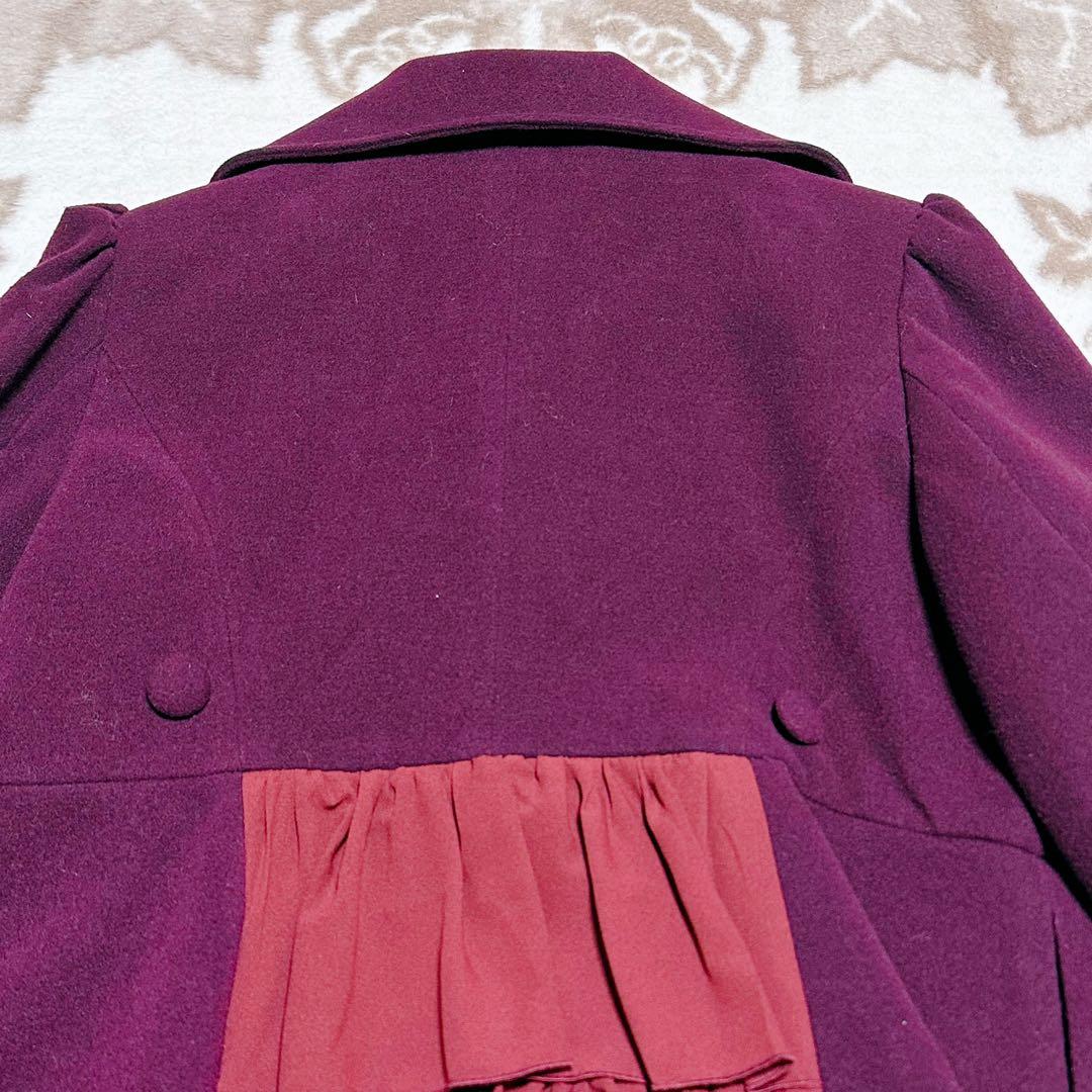 Alice and the Pirates フェザーローズ刺繍 ウール コート