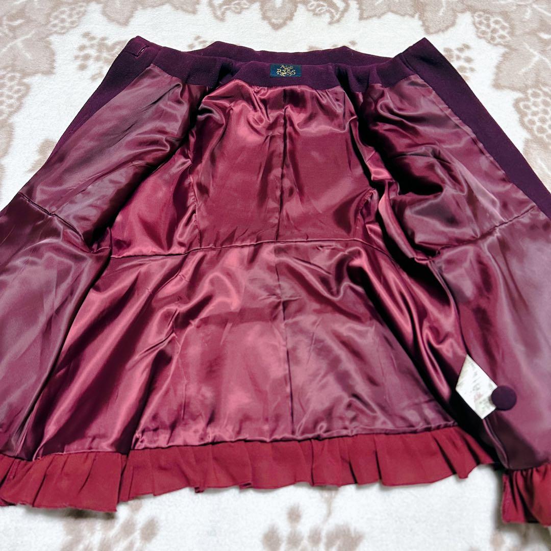 Alice and the Pirates フェザーローズ刺繍 ウール コート