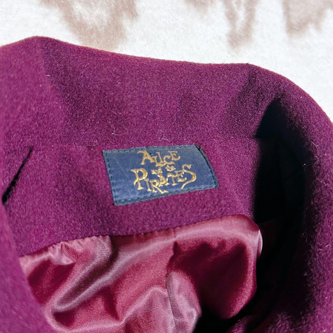 Alice and the Pirates フェザーローズ刺繍 ウール コート