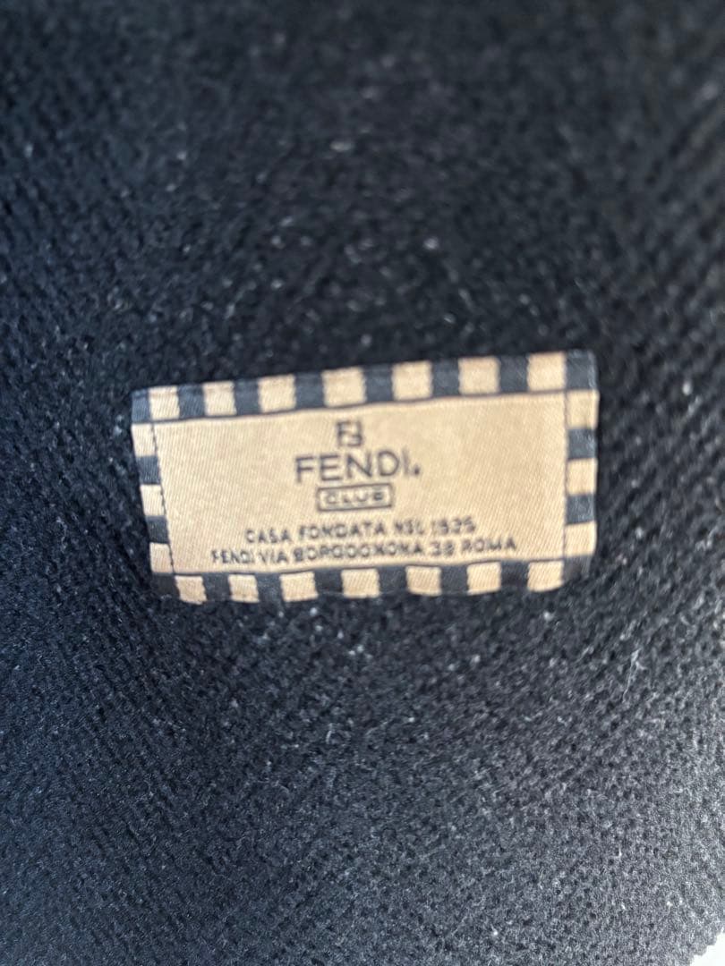 【OLD FENDI オールドフェンディ】ダッフルコート ブラック