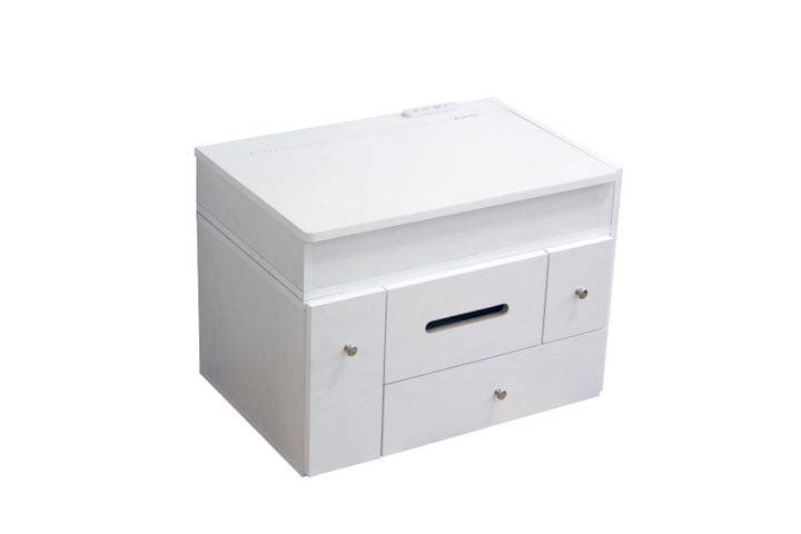 新品　多機能　ドレッサー　伸縮式　ホワイト　コンパクト　ワイド