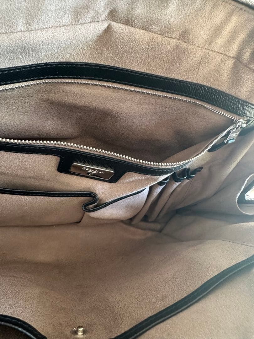 SERAPIAN スリムブリーフケース ブラック