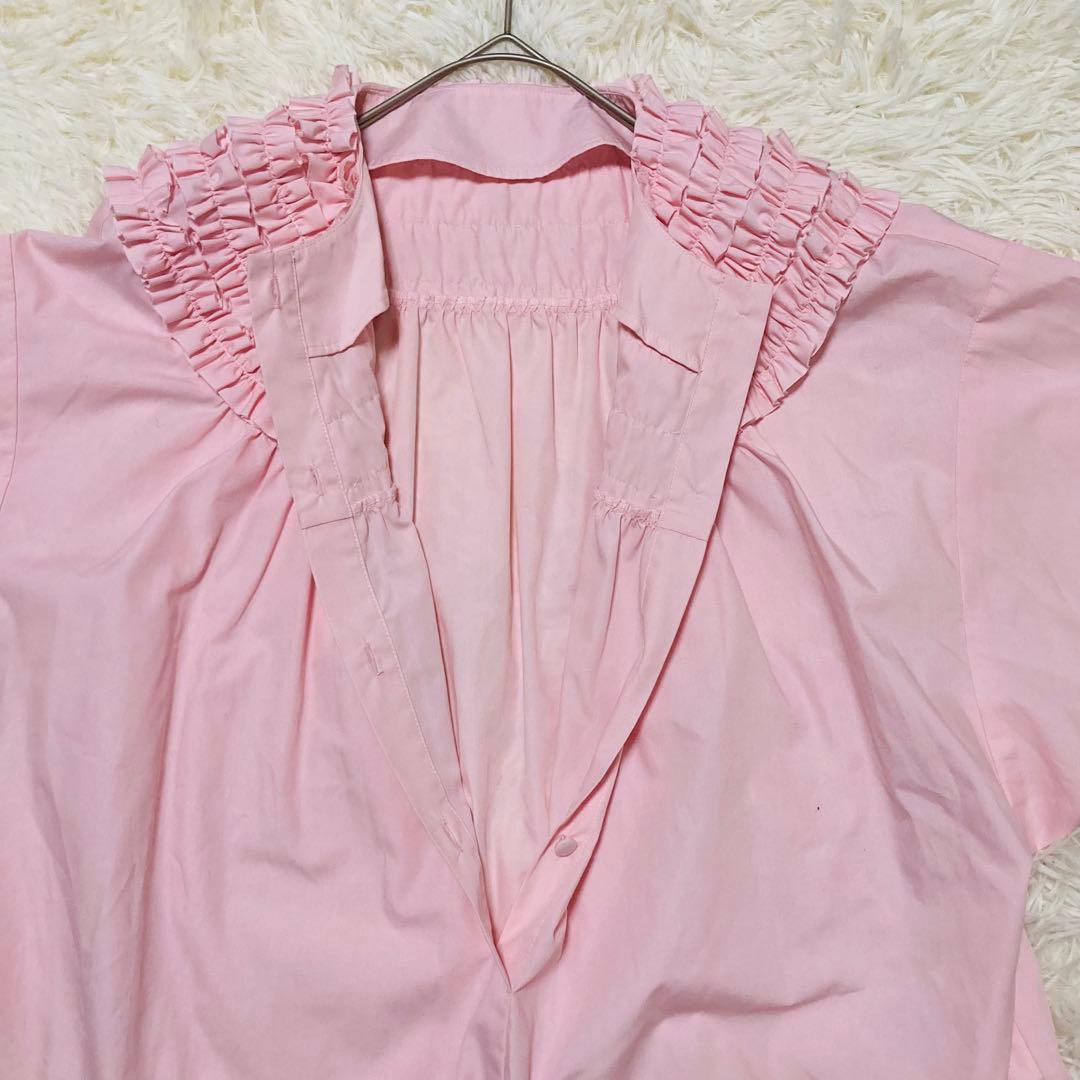【大人気】ロージーモンスター　ミニフリルブラウス　ピンク新品タグ付き