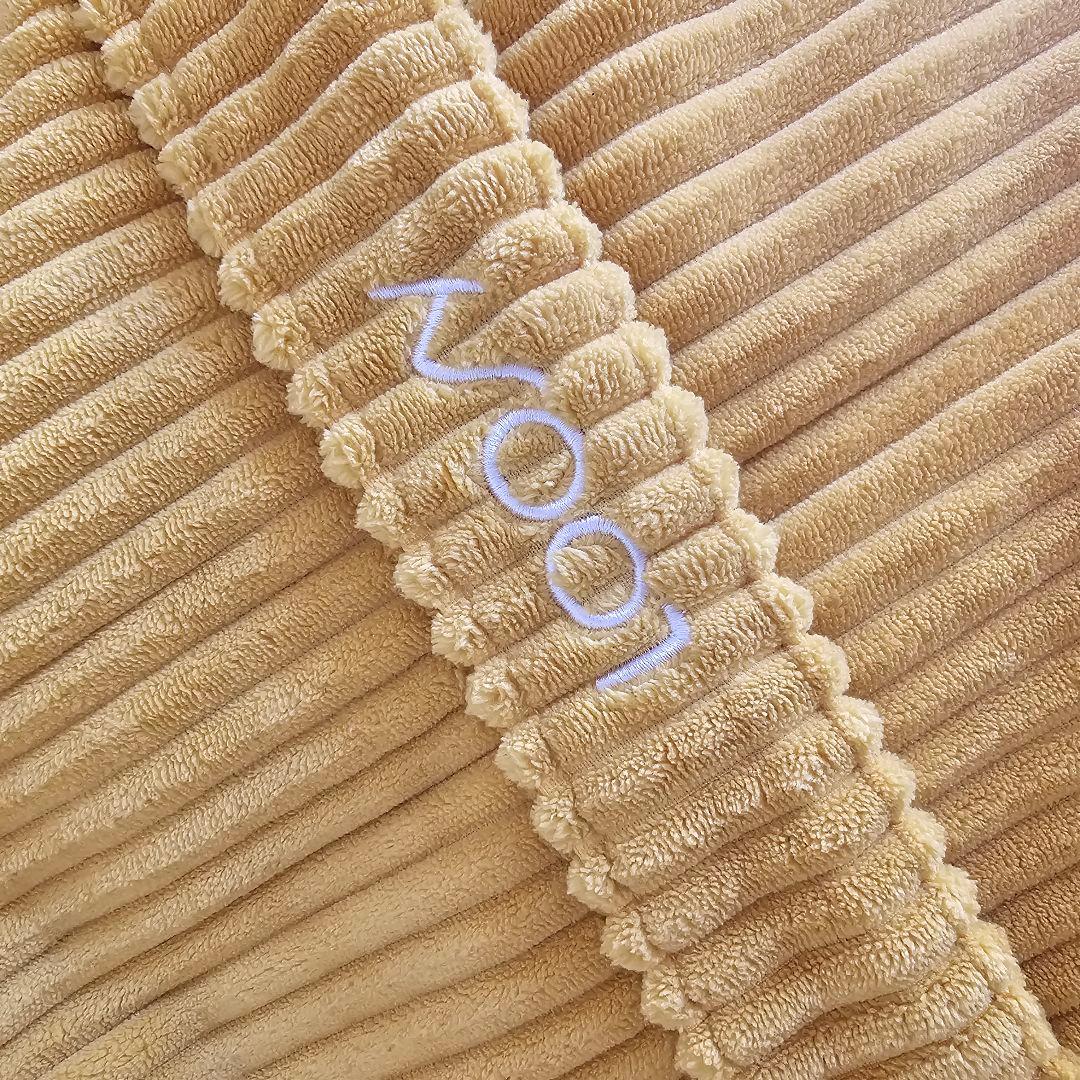 LOOSY 1人掛けビーズソファ ソファ+オットマン mustard色