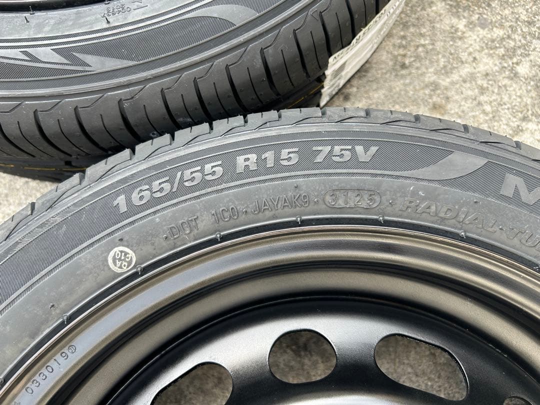 専用品①新品タイヤ165/55R15 ホイールタイヤ4本セット