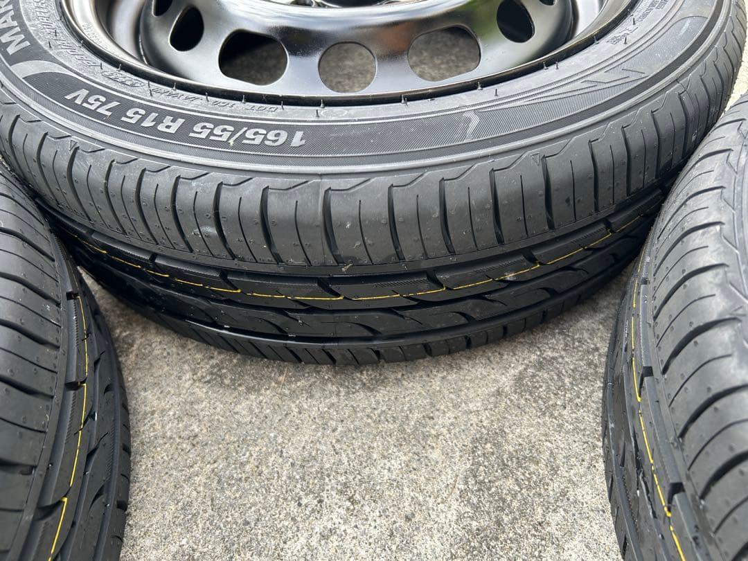 専用品①新品タイヤ165/55R15 ホイールタイヤ4本セット