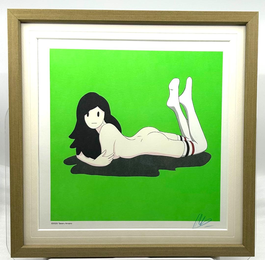 天野タケル 『Venus』複製原画サイン入り NEON GREEN +イラスト集