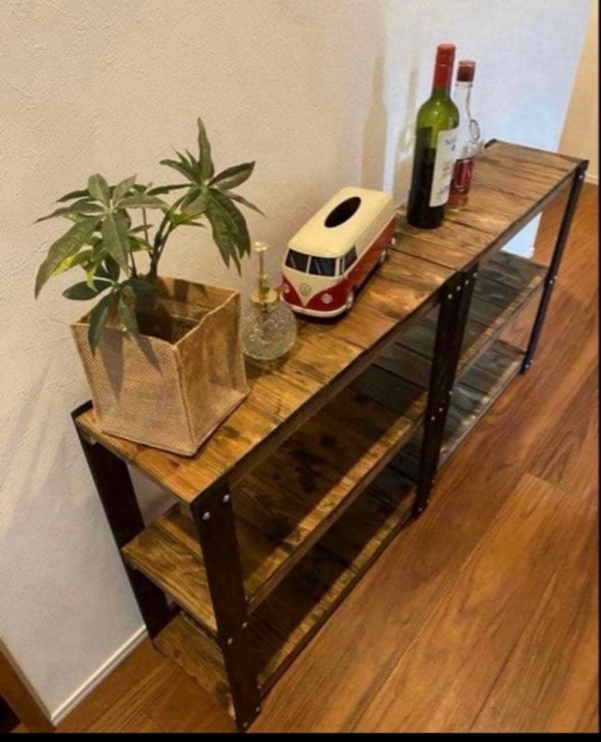 本日23時まで限定価格　アイアン風3段ラック　ブルックリン　インダストリアル