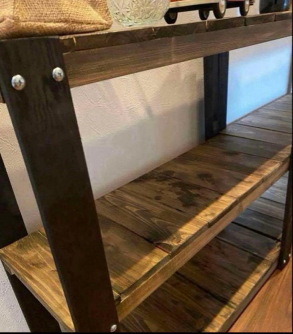 本日23時まで限定価格　アイアン風3段ラック　ブルックリン　インダストリアル