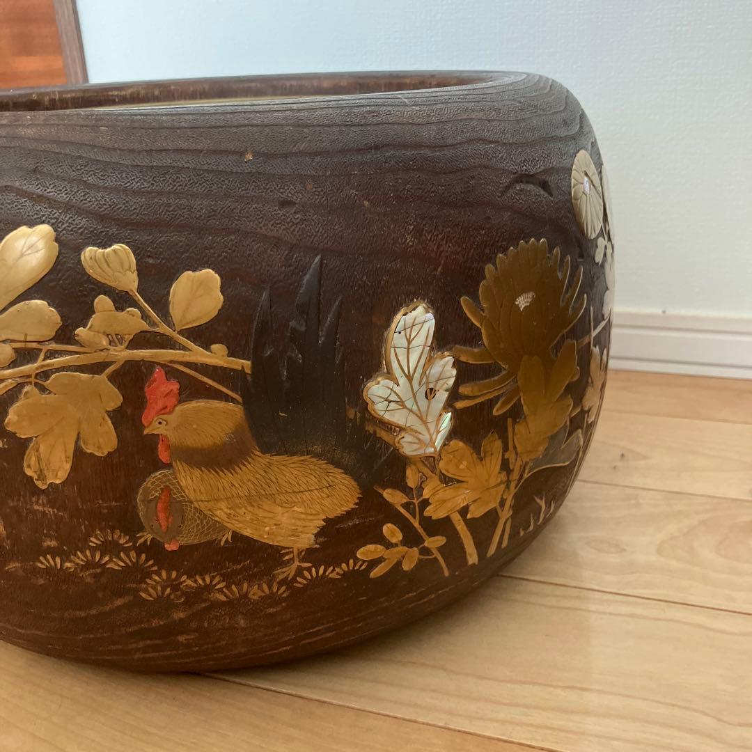 火鉢　アンティーク　茶道