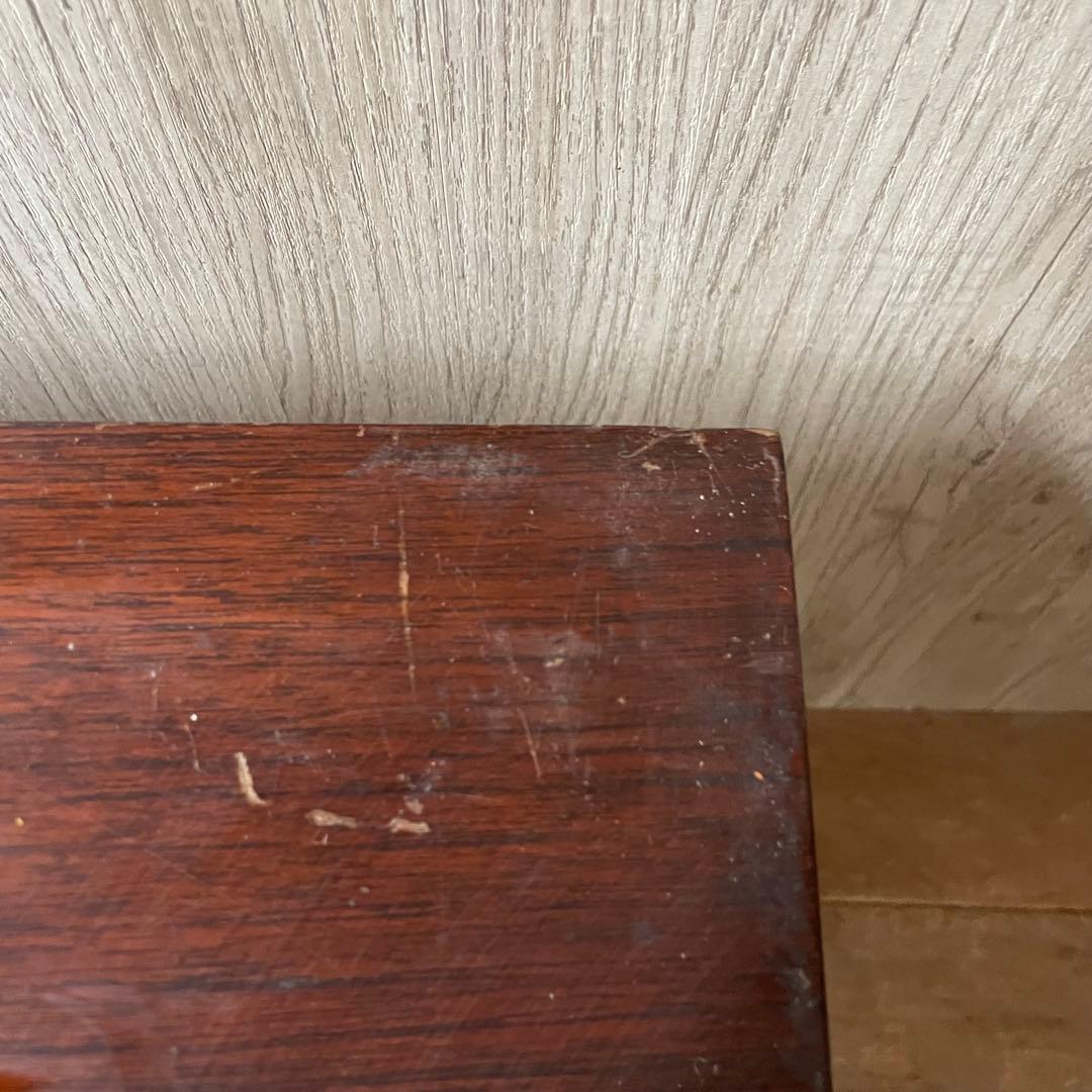 ②木製彫刻座卓 木彫サイドテーブル アジアン家具 アンティーク家具 ヴィンテージ