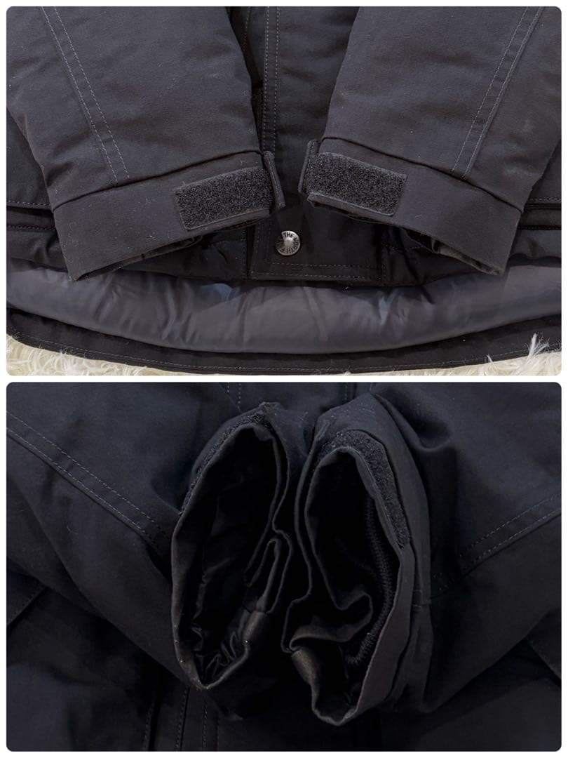 ノースフェイス エレバス ND91530 ダウンジャケット 黒 XS 洗える