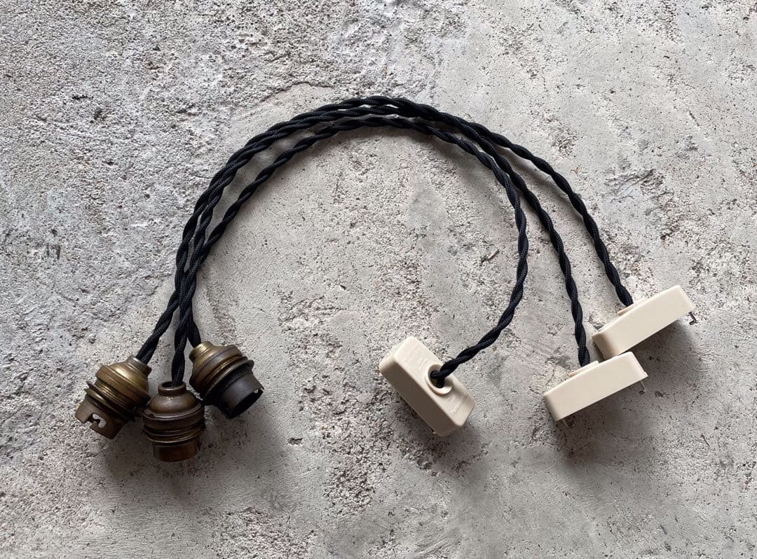 最安値！c-5. 送料無料！フランスアンティーク 3個セット 吊り下げ ソケット