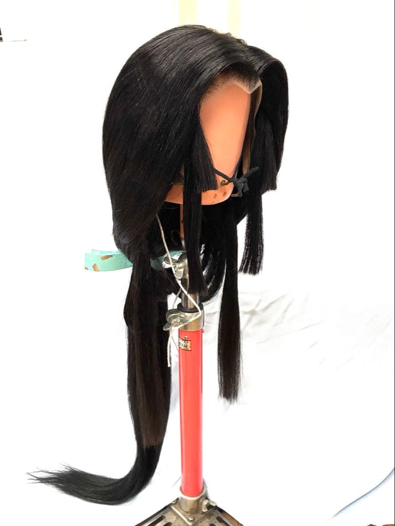 垂髪、黒髪、大サイズ、中古舞踊かつら、日本髪かつら、大衆演劇かつら、ケース付き